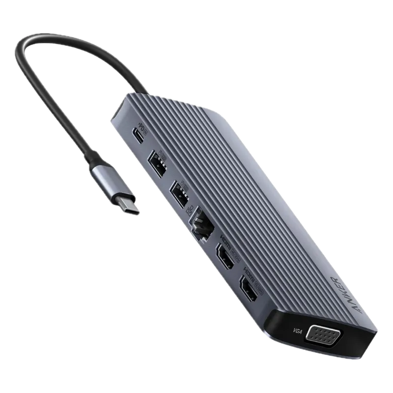 Hình ảnh Anker 14-in-1 USB-C Hub với các cổng kết nối đa năng