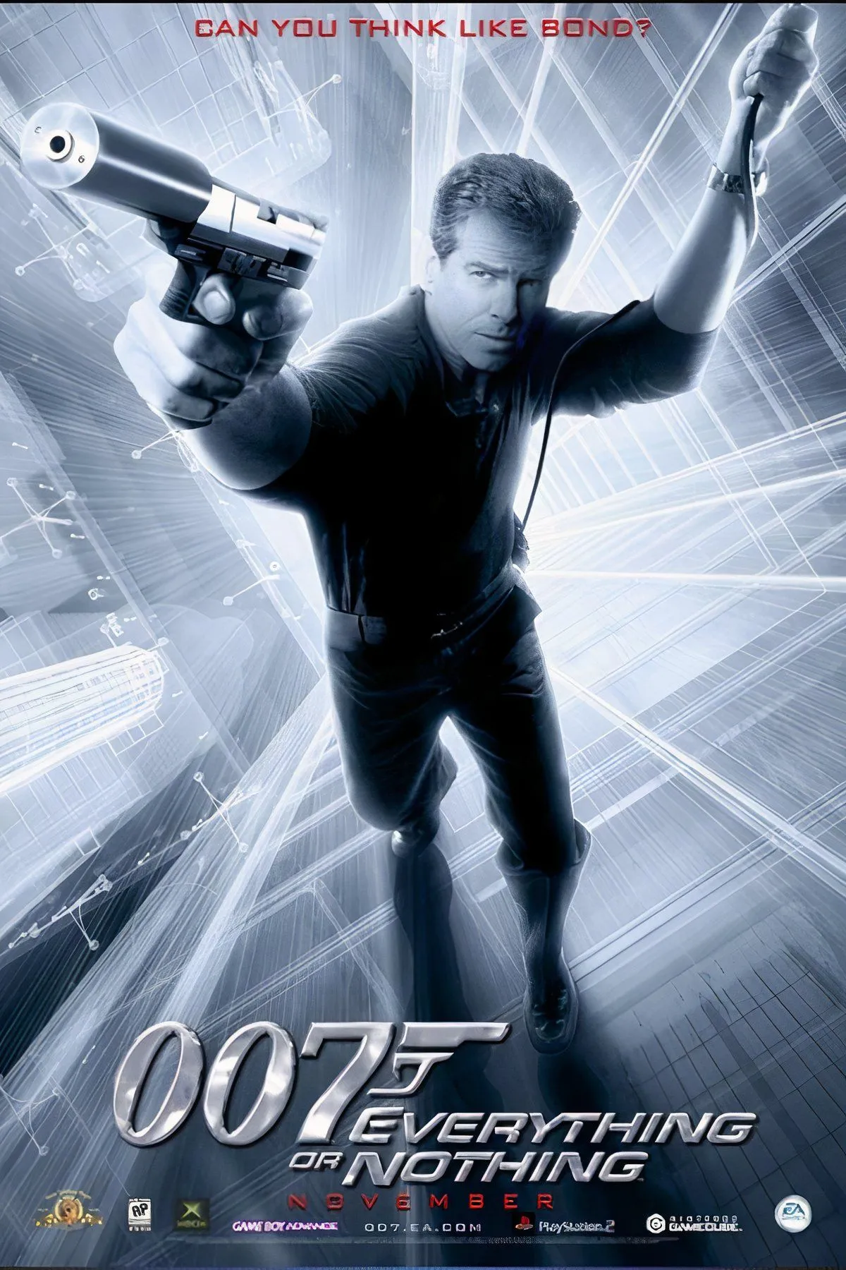 Hình ảnh bìa game James Bond 007: Everything or Nothing, tựa game đỉnh cao của 007 trên PlayStation 2.