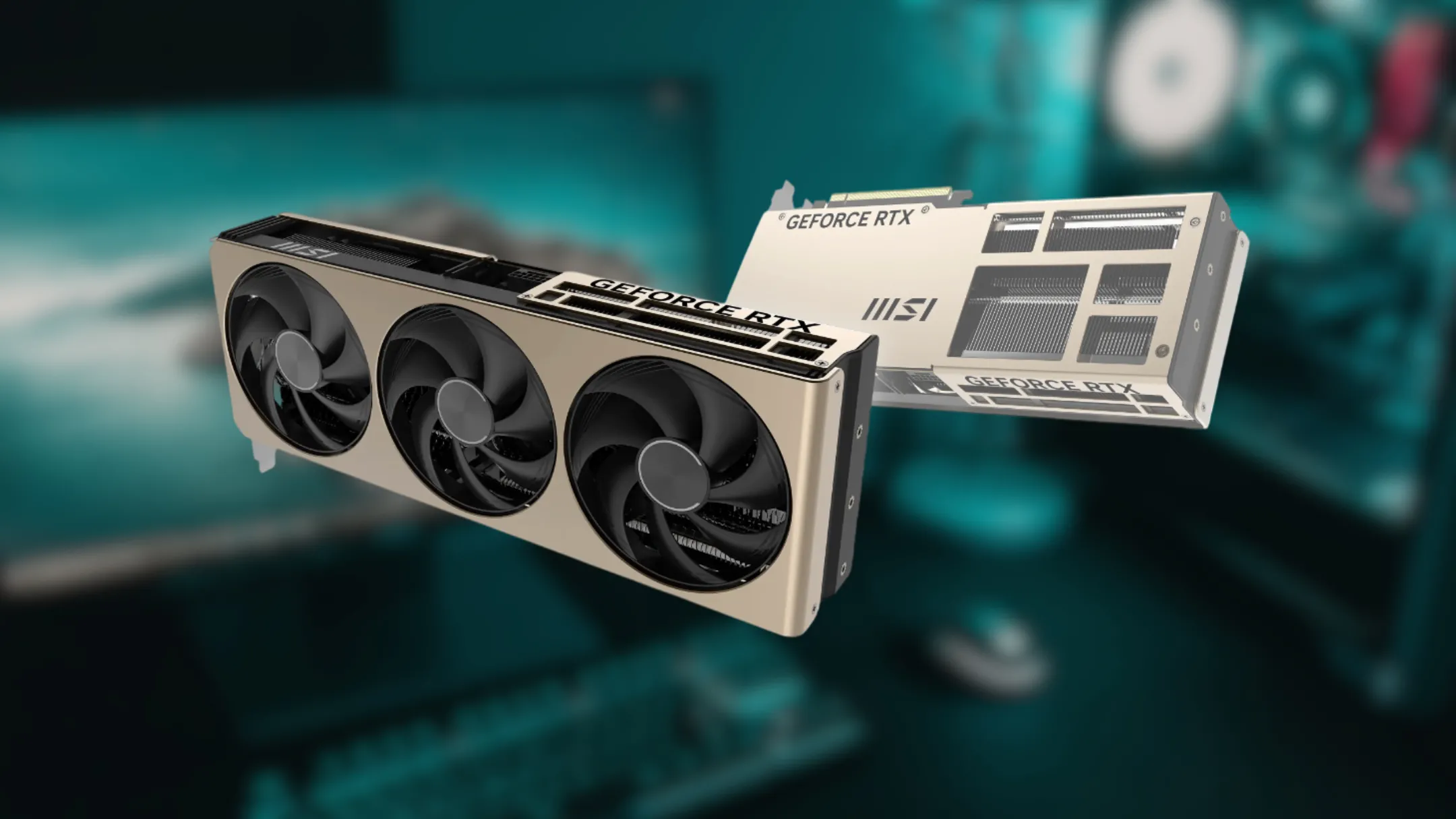 Hình ảnh cận cảnh card màn hình MSI RTX 5070 Ti cho thấy thiết kế nhỏ gọn, dễ dàng lắp đặt vào nhiều loại vỏ case máy tính