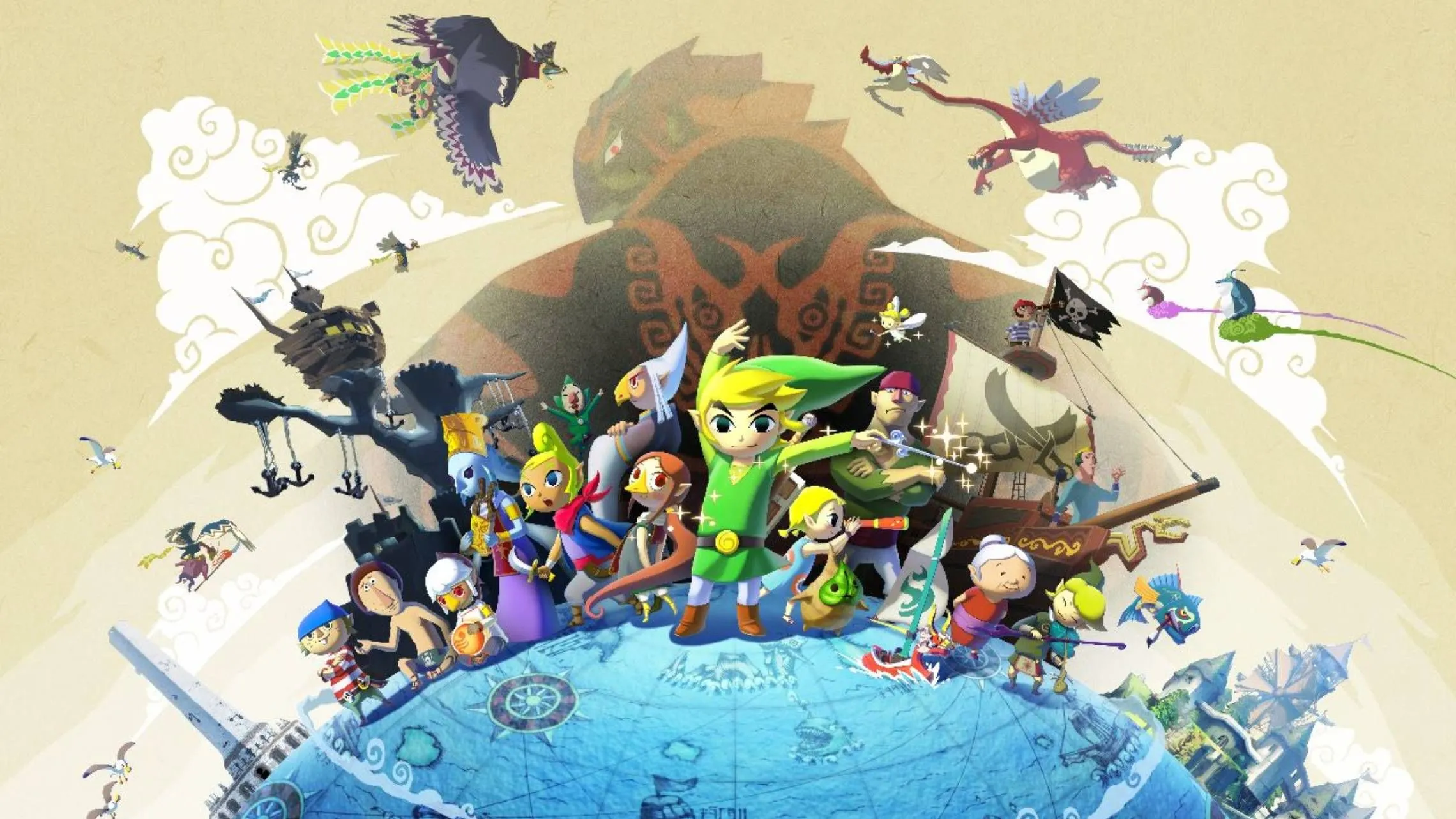 Hình ảnh chính thức của Link và các nhân vật trong The Legend of Zelda: The Wind Waker, tựa game cổ điển với glitch mới được khám phá trên Switch 2