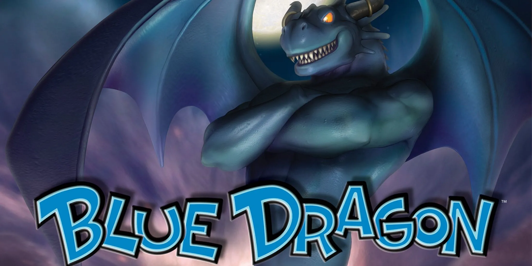Hình ảnh con rồng xanh hùng vĩ, biểu tượng của tựa game Blue Dragon