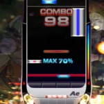 Hình ảnh gameplay của DJ Max Fever trên PSP, một trong những tựa game âm nhạc hiếm giá trị cao.