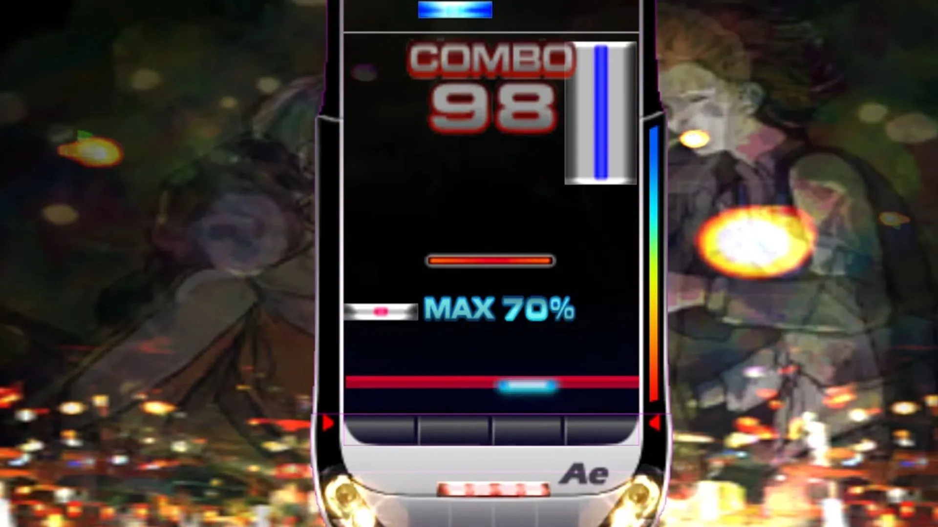 Hình ảnh gameplay của DJ Max Fever trên PSP, một trong những tựa game âm nhạc hiếm giá trị cao.