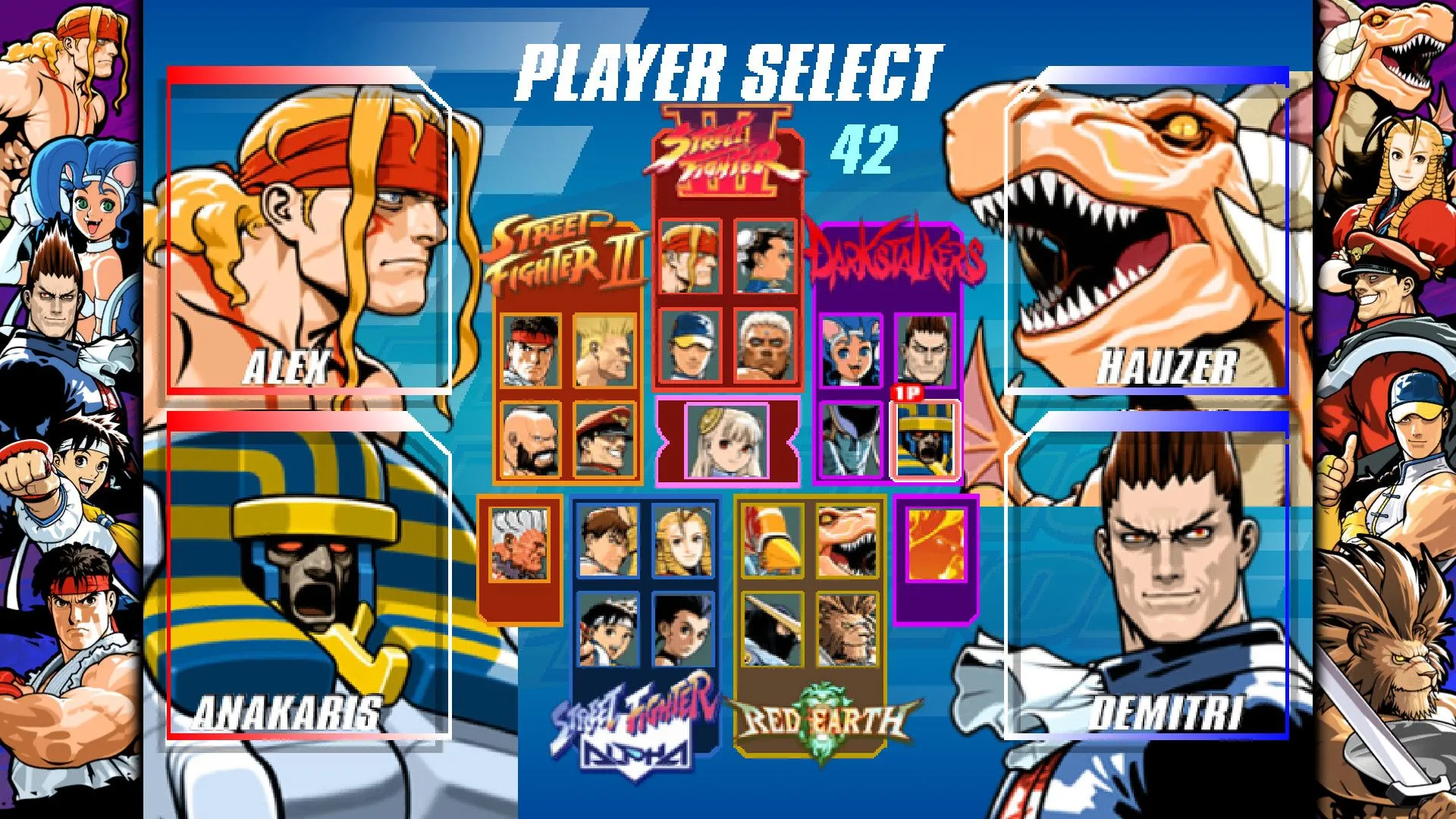 Hình ảnh gameplay từ Power Stone, một game đối kháng 3D độc đáo trong bộ sưu tập.