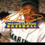 Hình ảnh Ken Griffey Jr. Presents Major League Baseball với đồ họa chi tiết và giao diện game bóng chày cổ điển trên SNES.