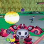 Hình ảnh lối chơi từ game The Misadventures of Tron Bonne trên PlayStation 1