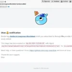 Hình ảnh mẫu thông báo cập nhật container Docker qua email từ Diun