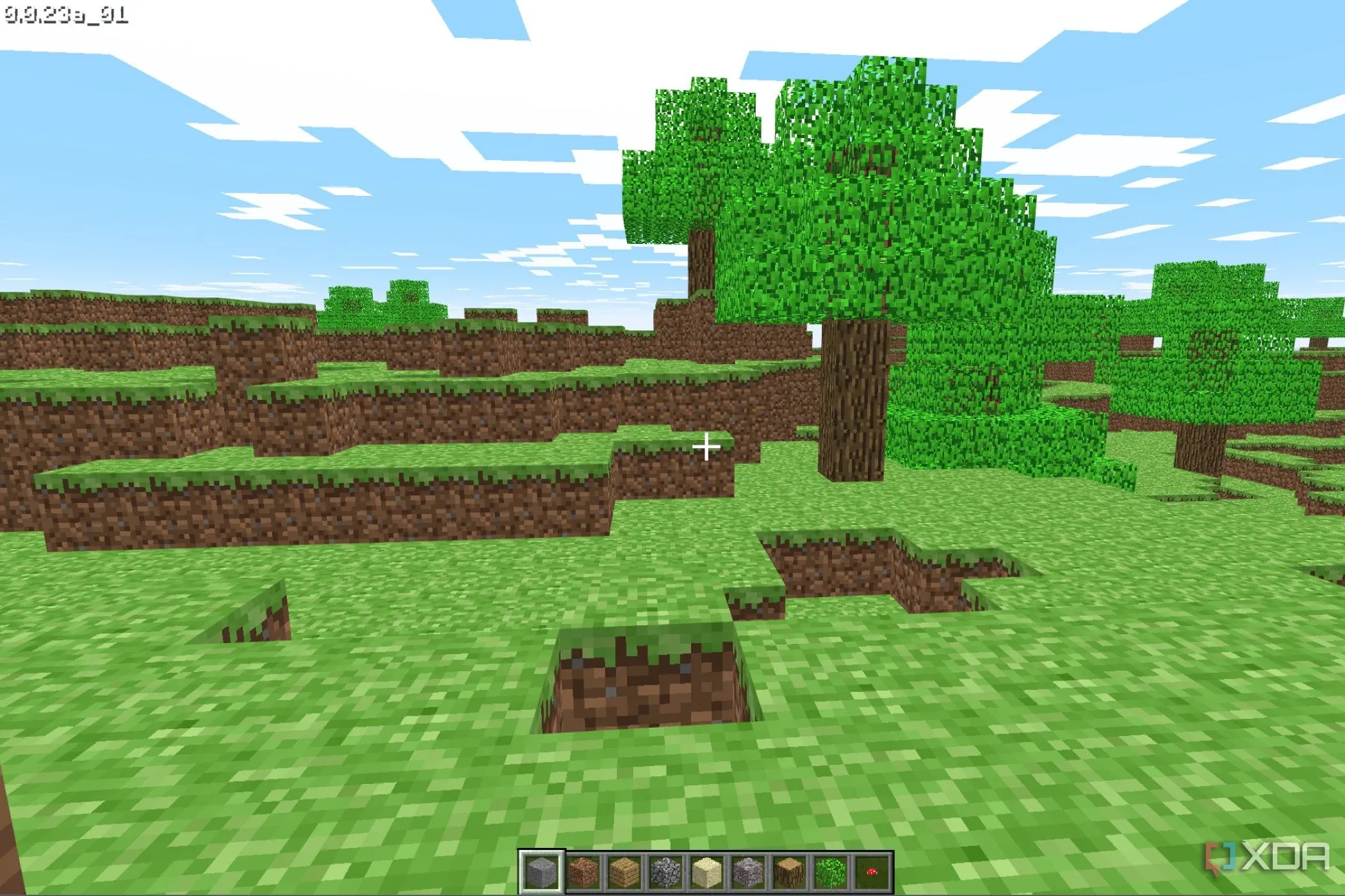 Hình ảnh Minecraft Classic phiên bản đầu tiên đang chạy mượt mà trên trình duyệt web