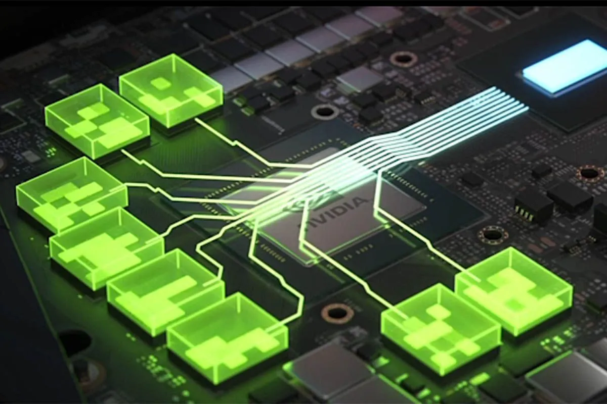 Hình ảnh minh họa công nghệ NVIDIA Resizable BAR, một tính năng PCIe giúp CPU truy cập toàn bộ VRAM của GPU, tăng FPS đáng kể.