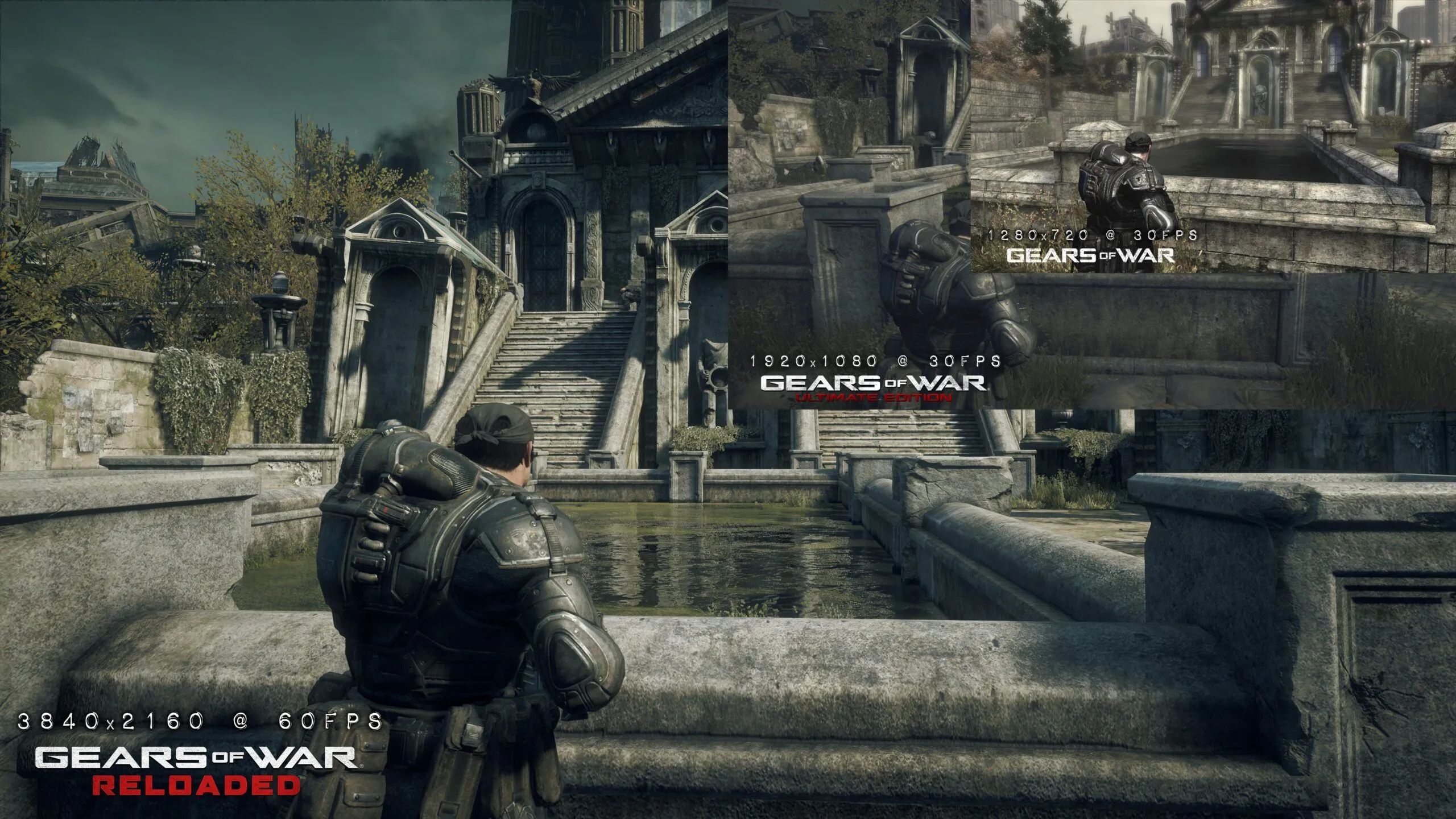 Hình ảnh minh họa game Gears of War: Reloaded với đồ họa được làm lại và nâng cấp