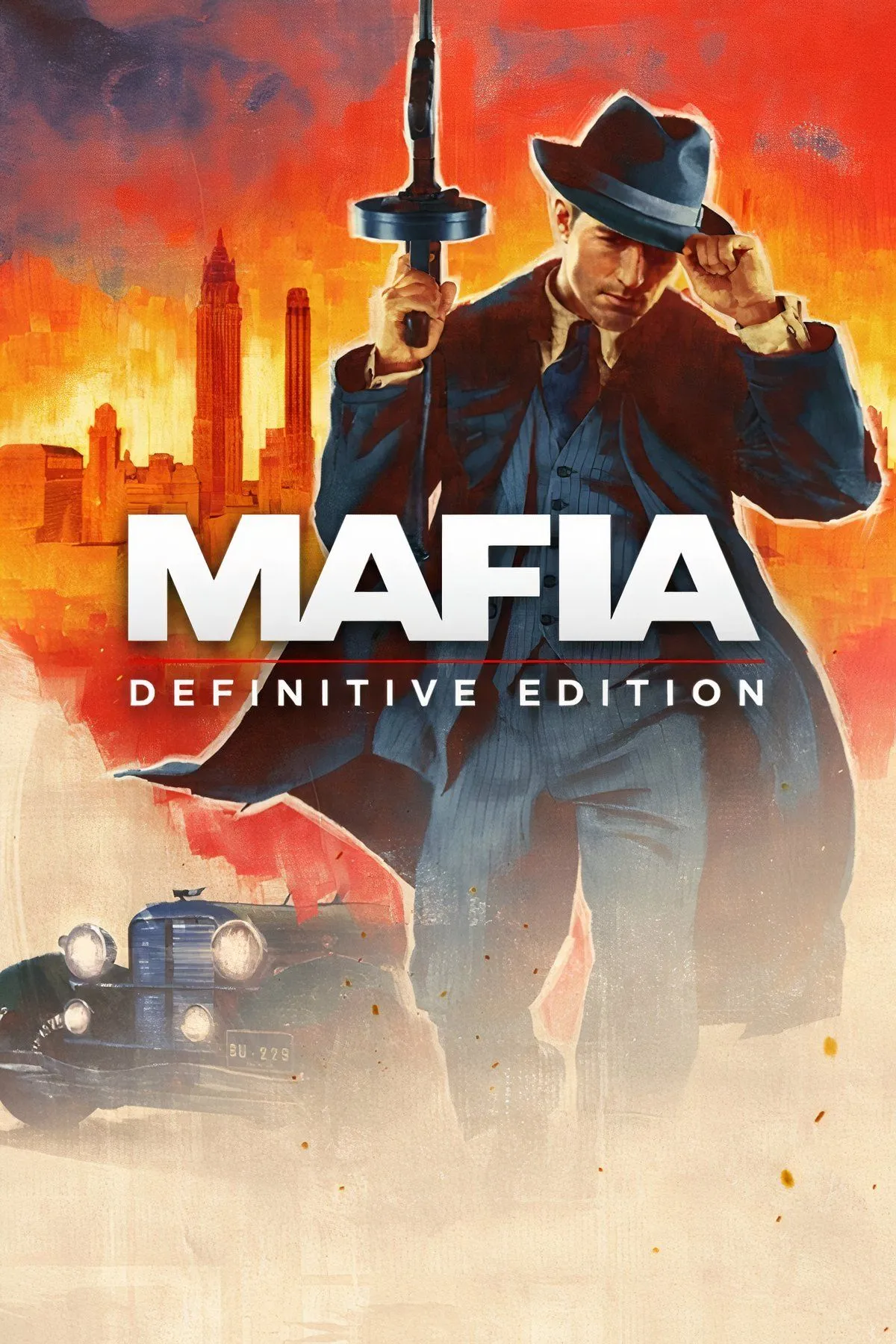 Hình ảnh nhân vật chính Tommy Angelo và Don Salieri trong một phân cảnh điện ảnh từ game Mafia: Definitive Edition (2020), cho thấy sự lột xác về đồ họa và biểu cảm nhân vật.