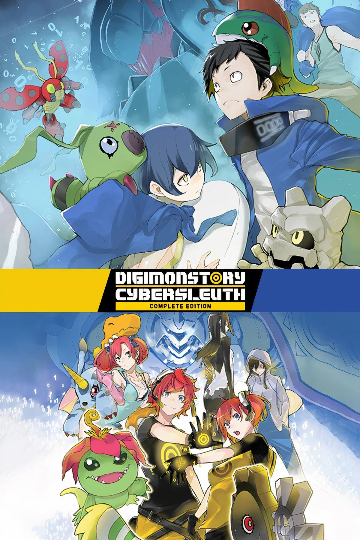 Hình ảnh quảng bá của Digimon Story: Cyber Sleuth với các Digimon nổi bật và nhân vật chính