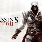 Hình ảnh quảng bá game Assassin's Creed 2 với nhân vật Ezio Auditore trong bối cảnh kiến trúc Ý thời Phục Hưng