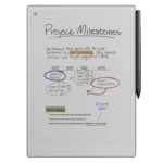Hình ảnh ReMarkable Paper Pro nhìn từ mặt trước, thiết bị ghi chú điện tử E Ink màu