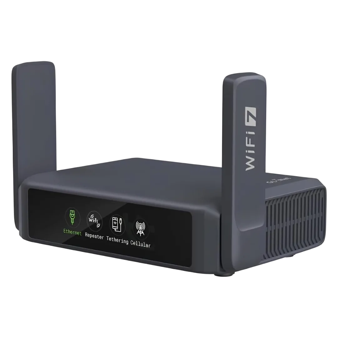 Hình ảnh render chi tiết router du lịch GL.iNet GL-BE3600