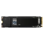 Hình ảnh render ổ cứng SSD Samsung 990 Evo Plus M.2 PCIe NVMe dung lượng 4TB, nổi bật với thiết kế mỏng gọn và hiệu năng cao.