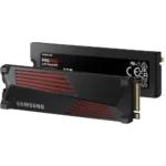 Hình ảnh render SSD Samsung 990 Pro 4TB với tản nhiệt tích hợp