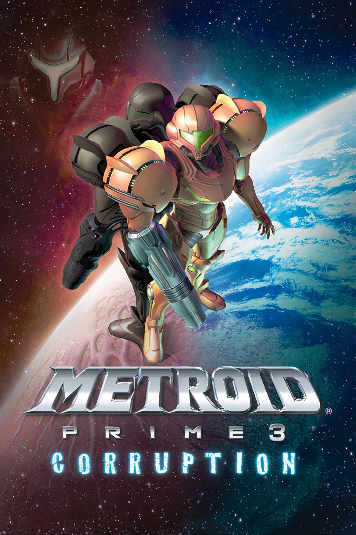 Hình ảnh Samus Aran trong trang phục Varia Suit từ game Metroid Prime 3: Corruption, thể hiện đồ họa tiên tiến và thiết kế nhân vật của trò chơi trên Wii.