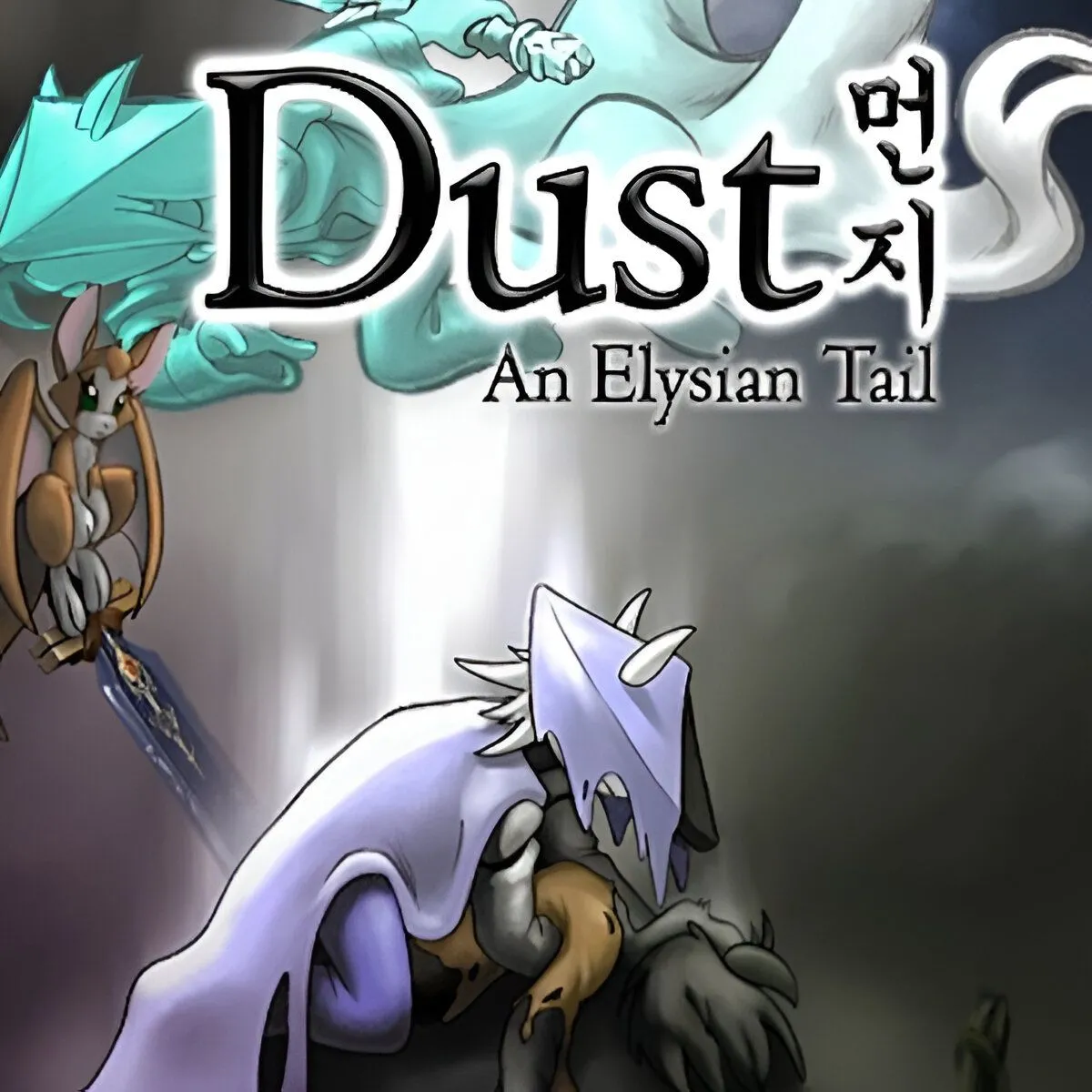 Hình ảnh sản phẩm của game Dust: An Elysian Tail, hiển thị phong cách đồ họa vẽ tay và nhân vật chính