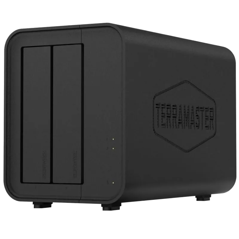 Hình ảnh sản phẩm NAS TerraMaster F2-424 với hai khay ổ cứng