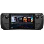 Hình ảnh Steam Deck từ trên cao, thiết bị chơi game cầm tay của Valve