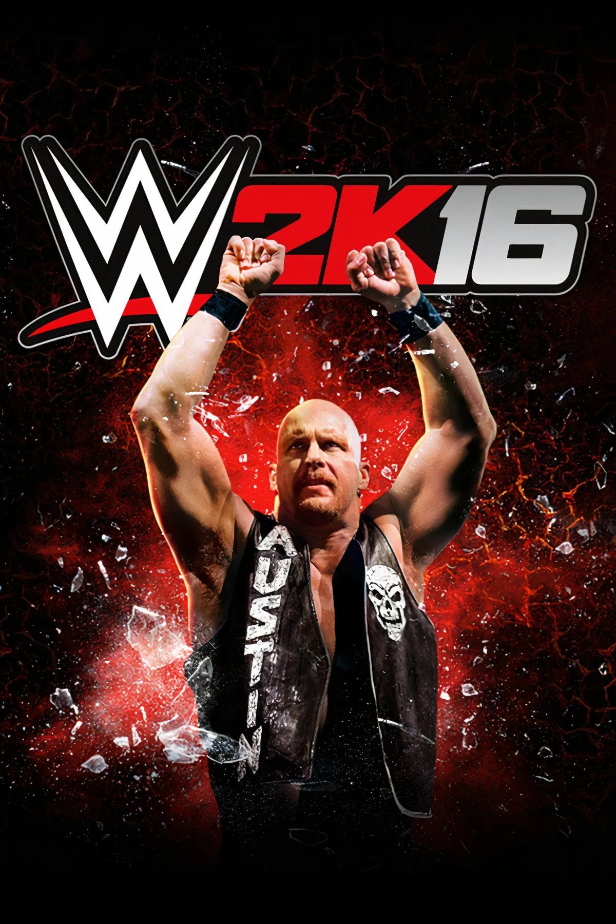 Hình ảnh tổng hợp các đô vật và biểu tượng của game WWE 2K16