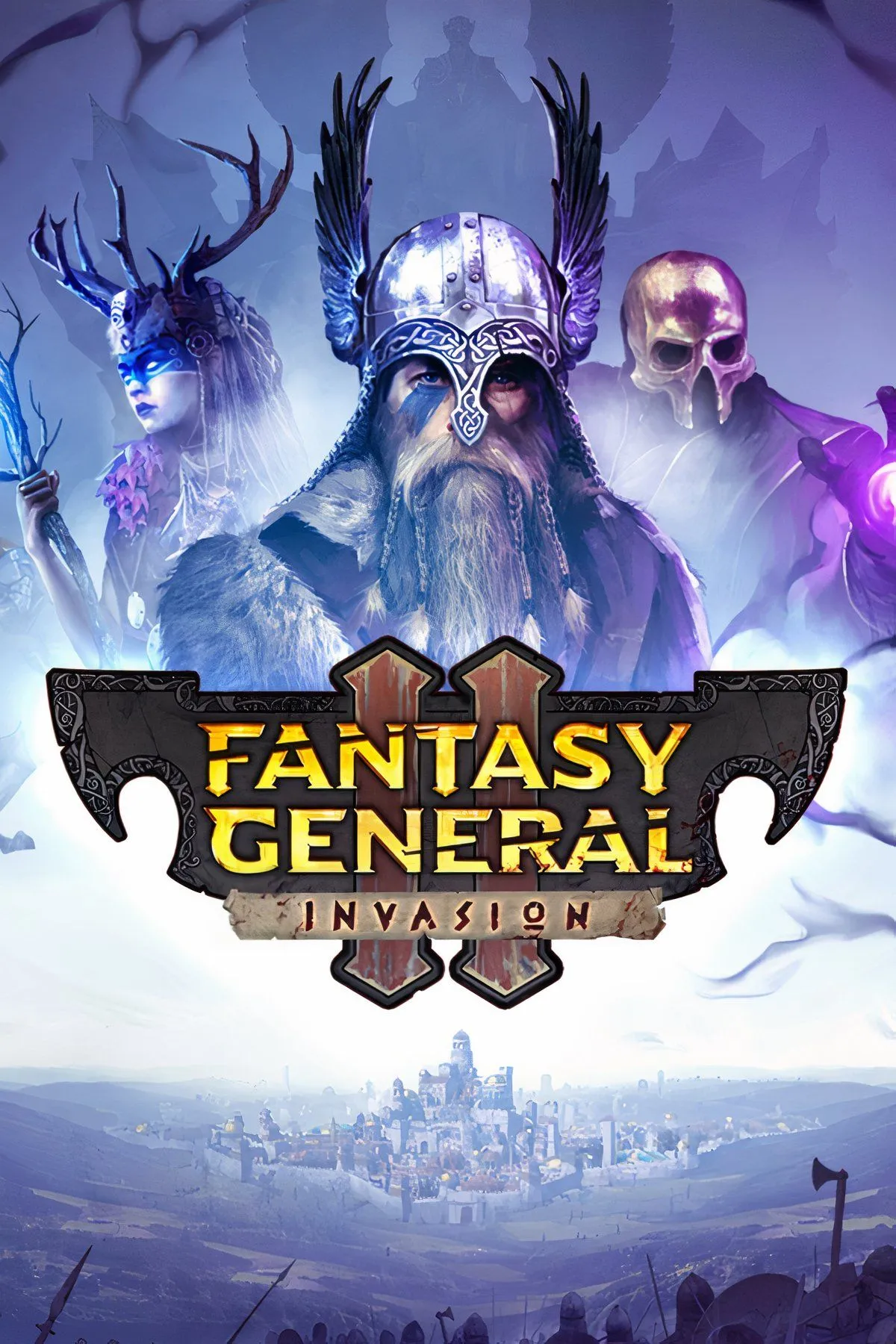 Hình ảnh tổng hợp gameplay và đồ họa của Fantasy General II, minh họa lối chơi chiến thuật