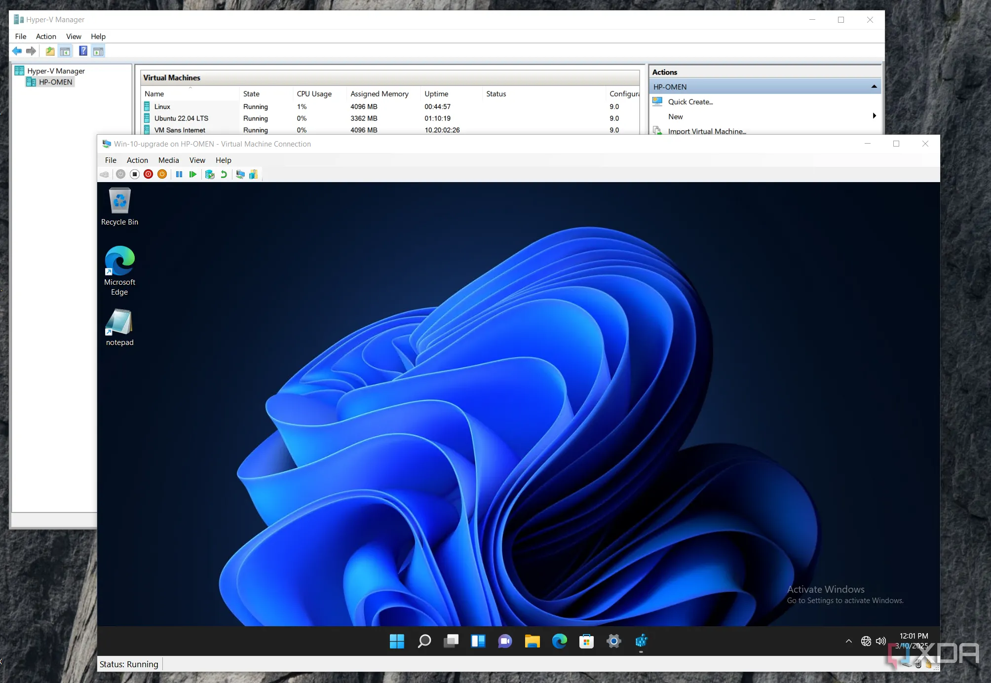 Hyper-V miễn phí trong Windows Pro và các phiên bản cao hơn