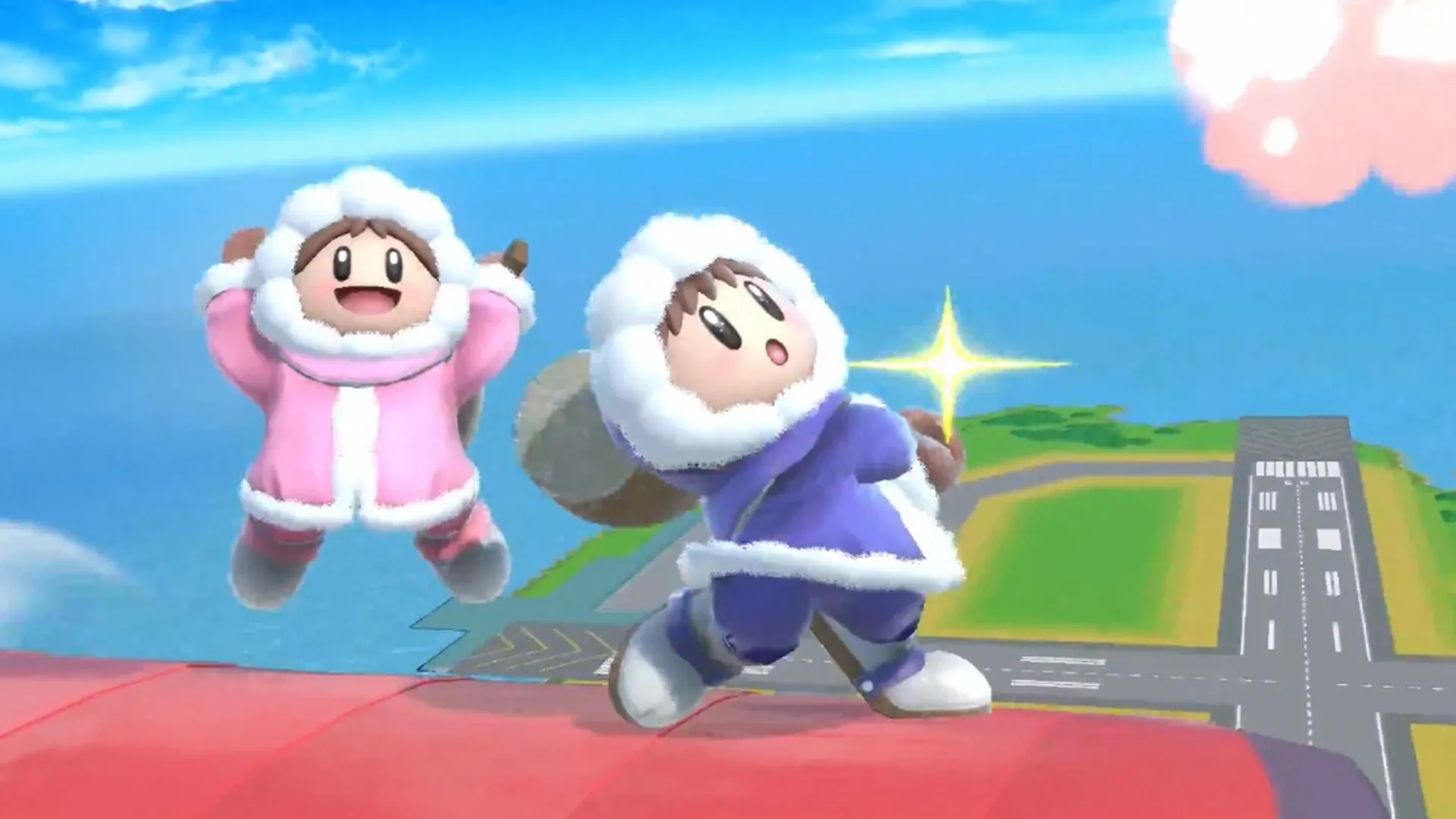 Ice Climbers chiến đấu trong Super Smash Bros. Ultimate, minh họa nhân vật tiềm năng cho Nintendo Switch 2