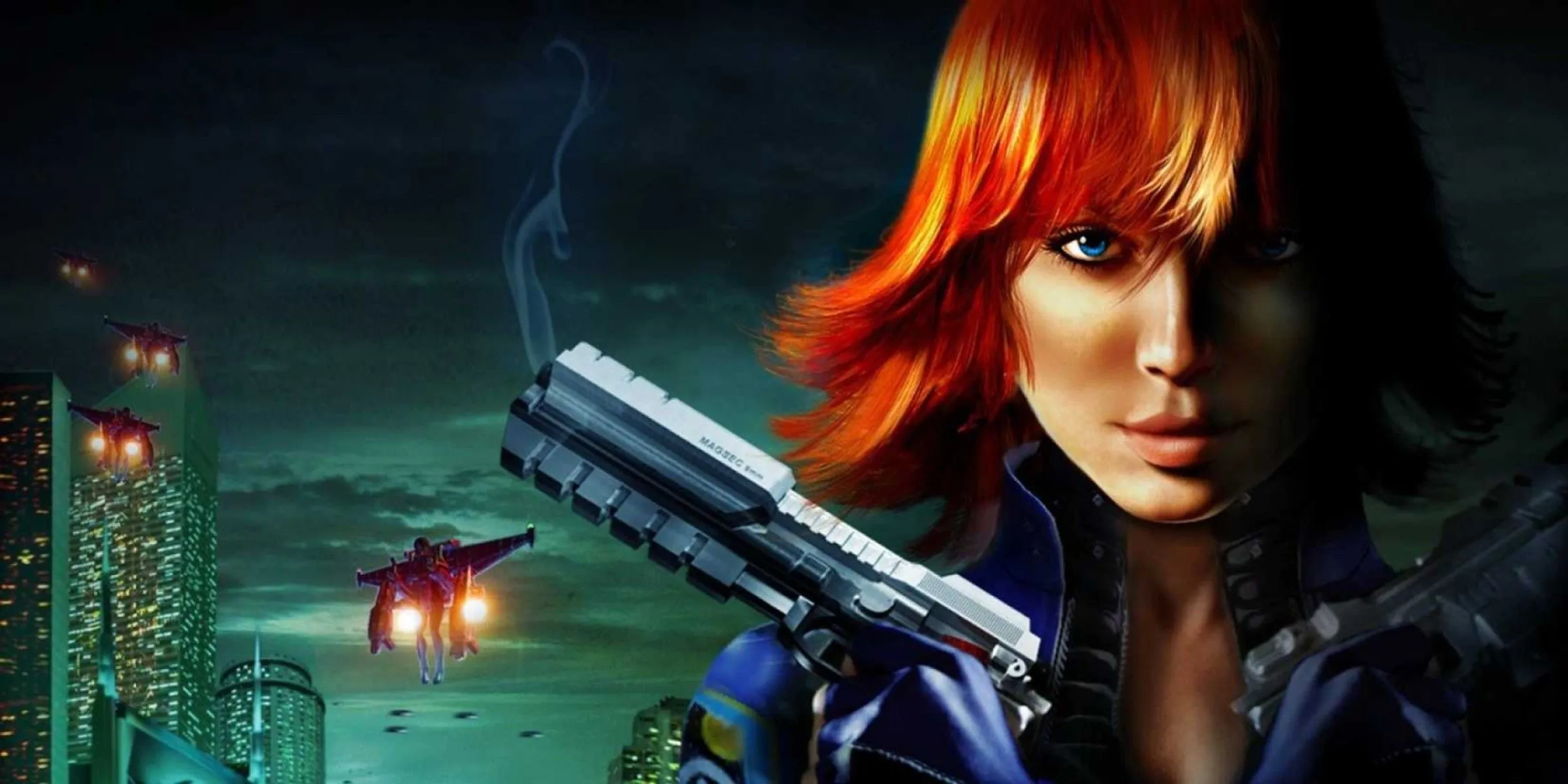 Joanna Dark, nhân vật chính của Perfect Dark, sẵn sàng cho một nhiệm vụ điệp viên