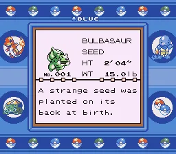 Khung cảnh thế giới Kanto trong Pokémon Blue phiên bản đầu