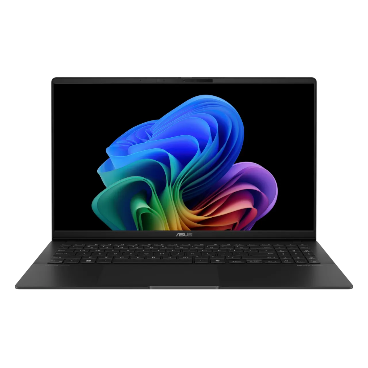 Laptop Asus Vivobook S 15 màu đen với thiết kế kim loại mỏng nhẹ và màn hình 3K OLED sống động