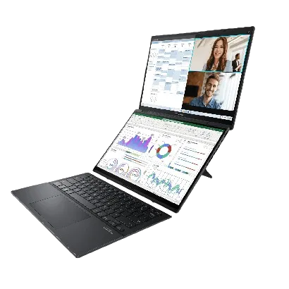 Laptop Asus Zenbook Duo với thiết kế hai màn hình OLED độc đáo
