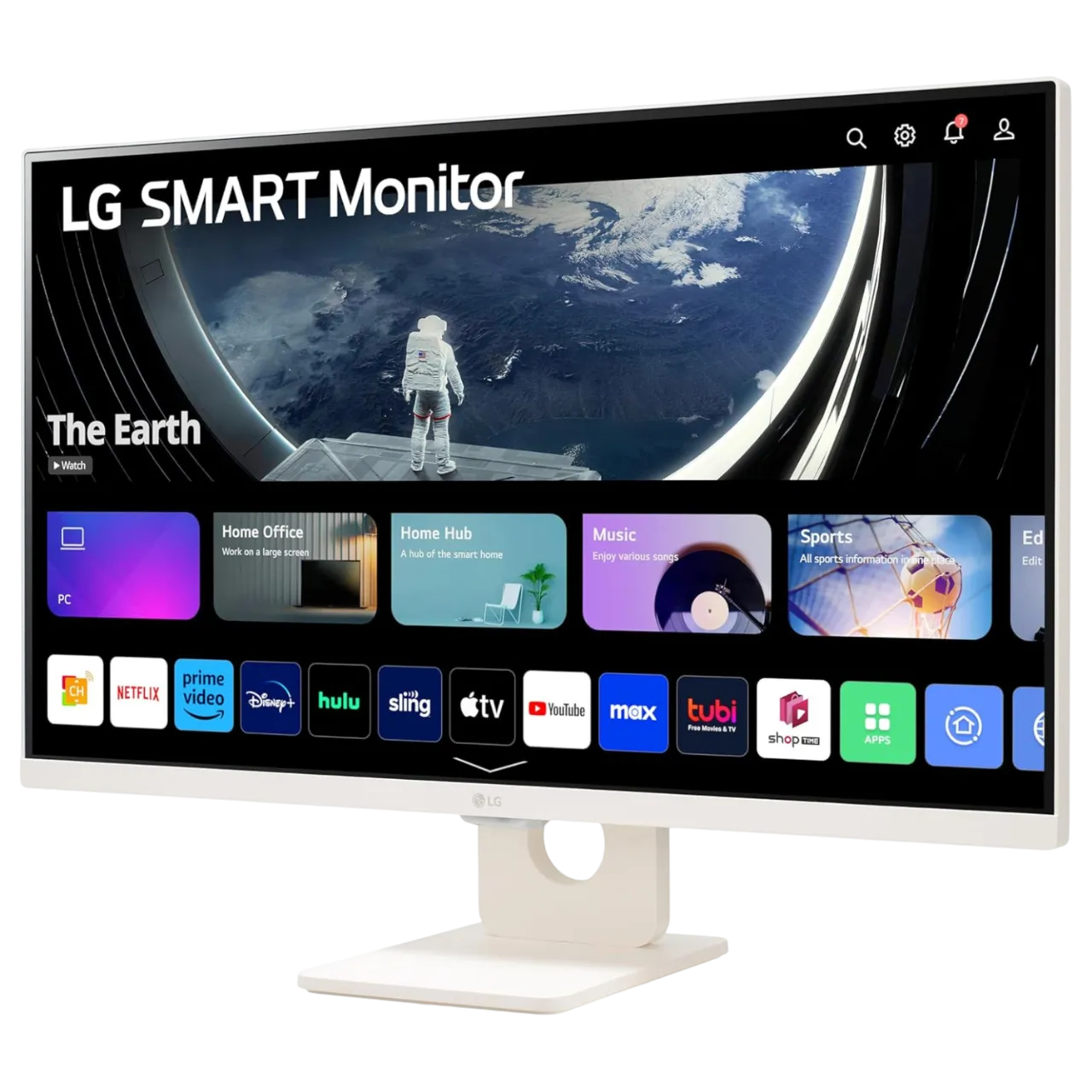 LG MyView Smart Monitor 27SR50F-W với thiết kế hiện đại