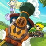 Link và Zelda điều khiển tàu hỏa trong The Legend of Zelda: Spirit Tracks, game bị lỗi khi chơi lậu