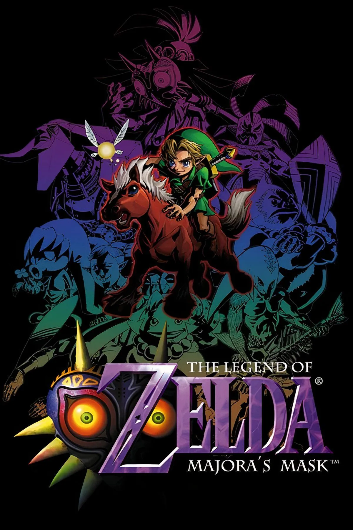 Link với mặt nạ Majora trong game The Legend of Zelda: Majora's Mask.