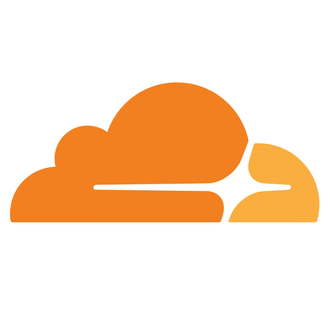 Logo Cloudflare, biểu tượng của dịch vụ Cloudflare Tunnel cung cấp giải pháp Zero Trust để truy cập ứng dụng tự host