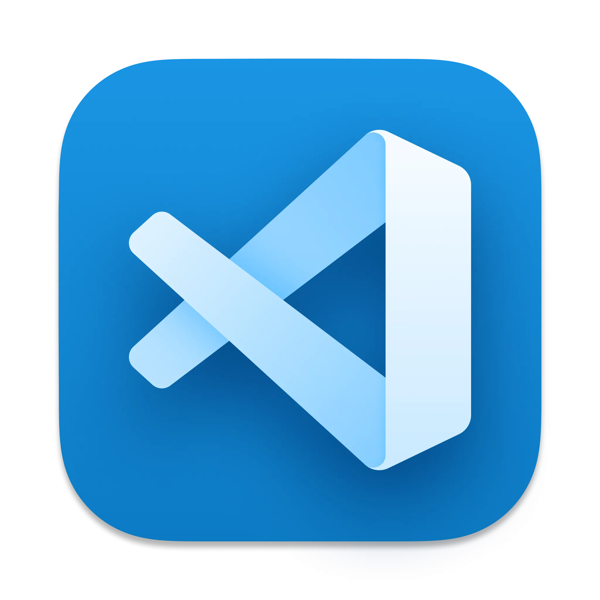 Logo Microsoft Visual Studio Code, biểu tượng của một môi trường phát triển tích hợp (IDE) phổ biến trong cộng đồng lập trình viên.