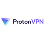 Logo Proton VPN màu xanh tím thể hiện sự an toàn và quyền riêng tư