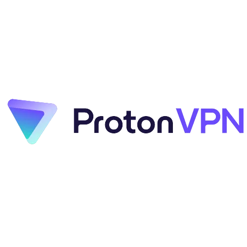 Logo Proton VPN màu xanh tím thể hiện sự an toàn và quyền riêng tư