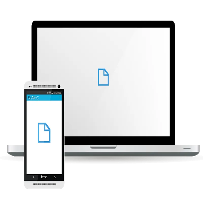 Logo ứng dụng Alt-C, biểu tượng đơn giản thể hiện khả năng đồng bộ clipboard đa thiết bị.