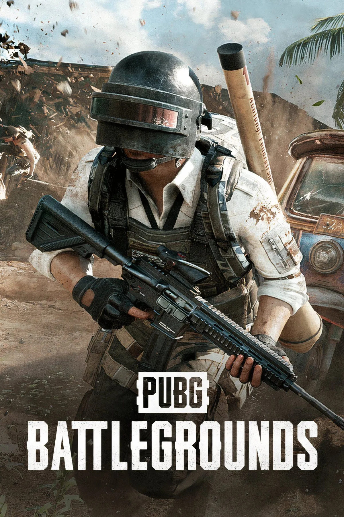 Logo và gameplay PUBG: Battlegrounds, game battle royale tiên phong phát triển từ bản mod của DayZ