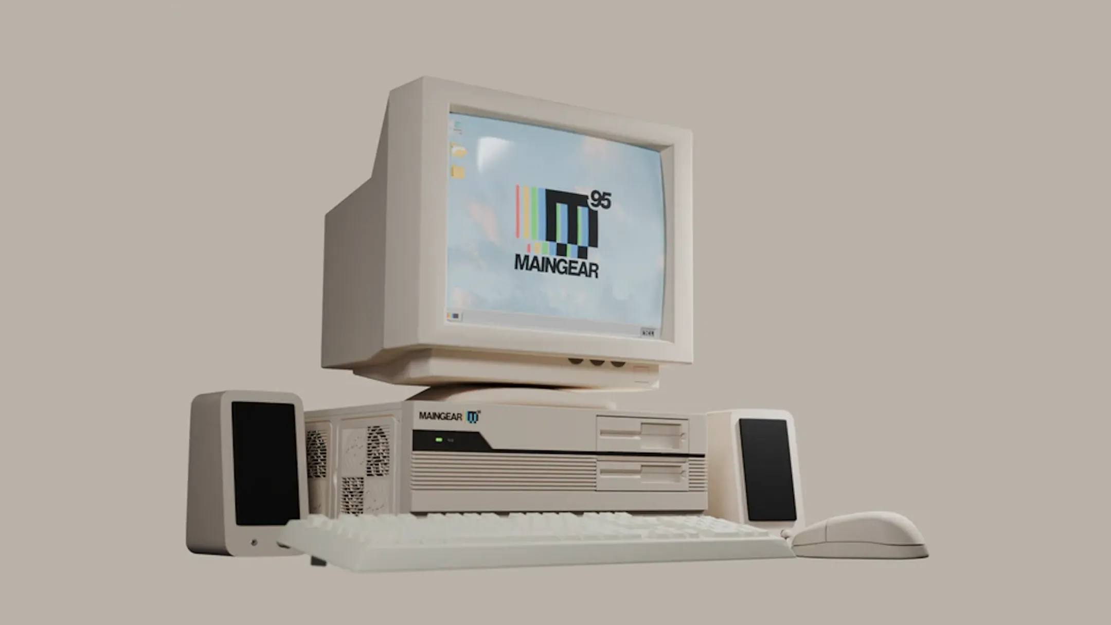 Maingear Retro95: Máy tính phong cách thập niên 90 với cấu hình hiện đại bên trong