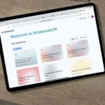 Màn hình chào mừng NotebookLM trên iPad