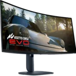 Màn hình gaming Alienware AW3425DW QD-OLED 34 inch màu đen góc nhìn trực diện