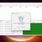 Màn hình giới thiệu phần mềm LAN Share hiển thị các thông tin cơ bản về công cụ chuyển file qua mạng nội bộ.