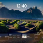 Màn hình khóa Windows 11 hiển thị các widget thông tin được gợi ý