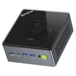 Máy tính mini GMKtec Mini PC M7 màu đen với thiết kế nhỏ gọn, tích hợp AMD Ryzen 7 Pro
