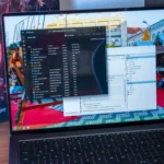 Máy tính xách tay Windows 11 hiển thị các tác vụ khởi động trong Task Manager, minh họa cho quản lý hệ thống