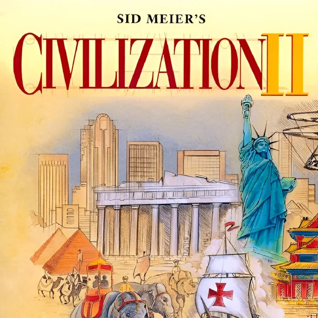 Minh họa màn hình chơi Sid Meier's Civilization II, phiên bản tiếp nối truyền thống giáo dục lịch sử của dòng game.